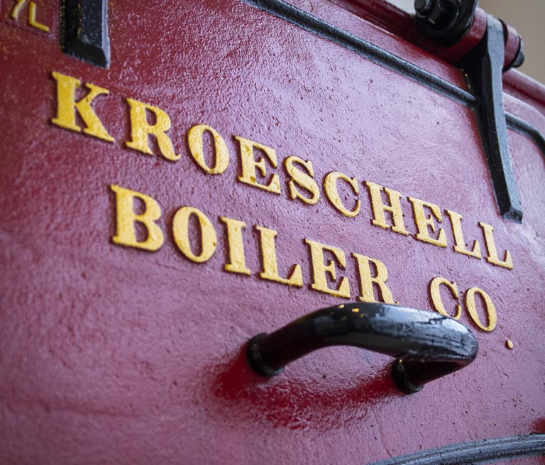 Historical Kroeschell Boiler Door