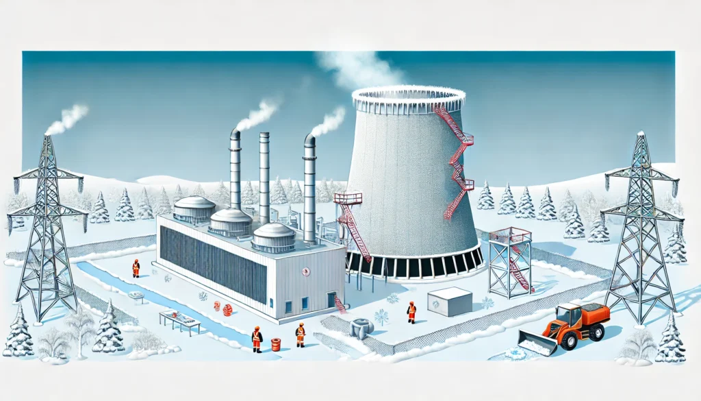 Industrial Cooling Tower Winter Shutdown